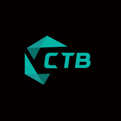 CTB creative minimalist letter logo. CTB unique vector initials alphabet letter logo design