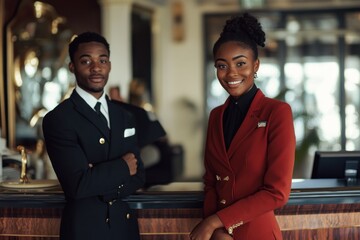 Hotel Receptionists: Professionalism and Warmth
