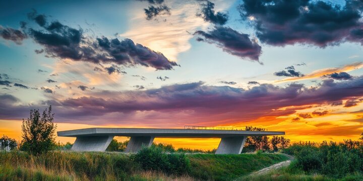 A bench situated on top of a well-manicured grassy area