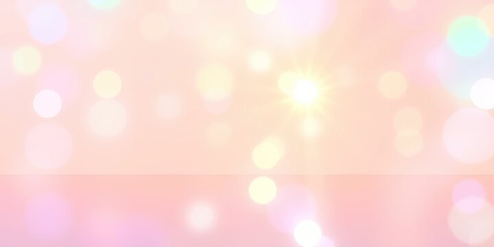 Delicate pastel colors blend harmoniously in a luminous backdrop, creating a warm and inviting atmosphere perfect for spring festivities and joyful gatherings