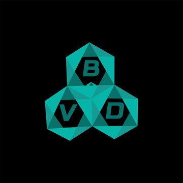 BVD creative minimalist letter logo. BVD unique vector initials alphabet letter logo design