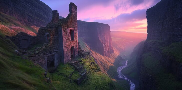 An Abandoned Farmhouse in County Leitrim, Ireland, offers a glimpse into the Rural Irish Landscape