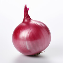Pink Onion Isolated on White