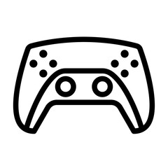 game controller icon in outline style