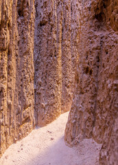 Spectacular view of the volcanic clay formations at Cathedral Gorge State Park, Nevada