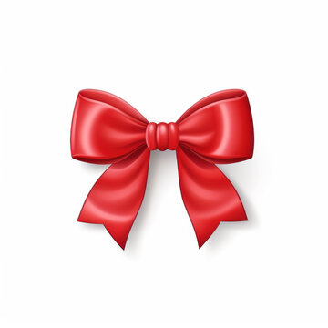 "Radiant Red Ribbon Bow"