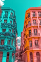 Fototapeta premium A Parisian window covered in a wealth of hydrangeas at their peak