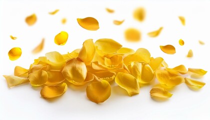 Fototapeta premium yellow roses on white background