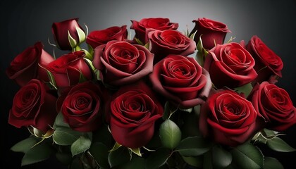 Obraz premium bouquet of red roses