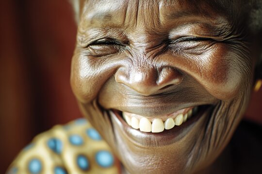 A happy woman with a big smile, perfect for any positive theme