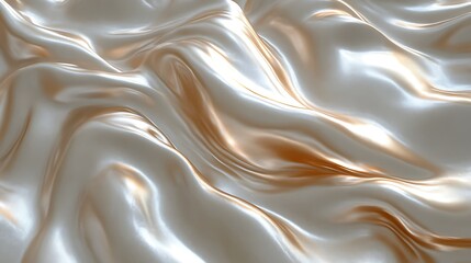 Obraz premium Elegant Draped Silk Fabric Showing Soft Waves and Sheen