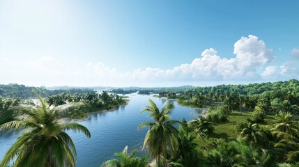 Tropical River Paradise