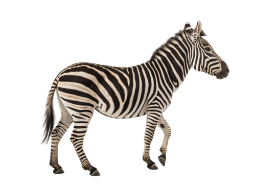 zebra  isolated on transparent background