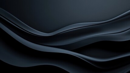 Naklejka premium Abstract dark flowing waves design background with smooth texture and elegant gradients for modern visuals