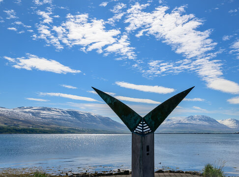 Farid Flight Sculpture in Akureyri Iceland 