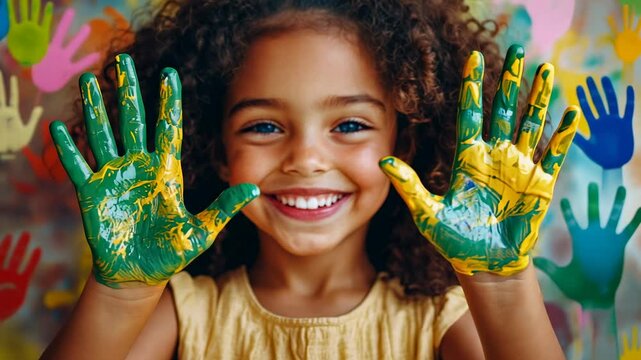 The Girl with Painty Hands