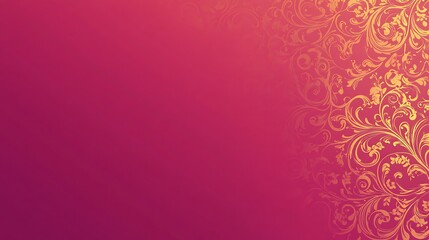 Elegant Pink Gold Floral Background Design