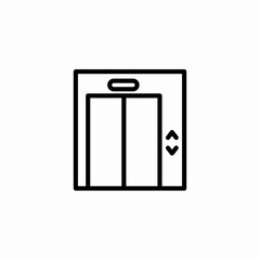 closed elevator icon sign vector