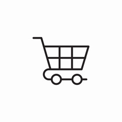 shopping roller icon sign vector