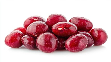 Fresh Red Kidney Beans on White Background for Culinary Use