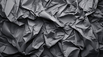 Crumpled Gray Paper Texture