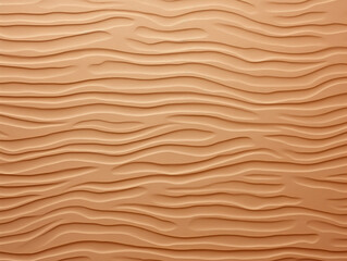 decorative plaster of terracotta color, volumetric wave patterns