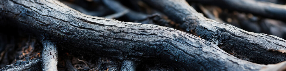 Charred Tree Branches and Roots