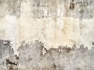 Aged concrete wall with peeling paint and weathered texture for graphic design projects