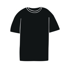 Vector hand drawn sketch doodle t-shirt isolated on white background