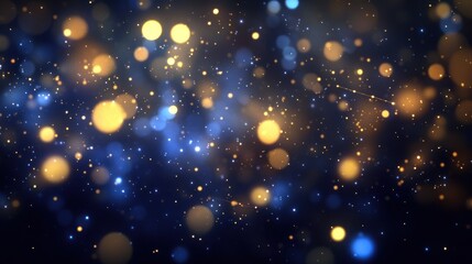 Fototapeta premium Celestial Sparkle: A Night Sky of Shimmering Lights