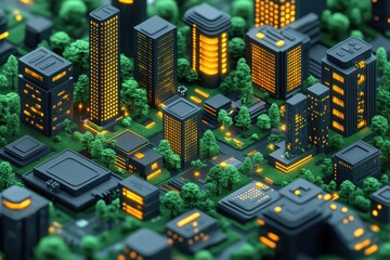 Innovative isometric website optimization layouts for urban development projects