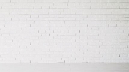 Fototapeta premium White brick wall background