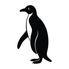 Naklejka premium penguin silhouette vector