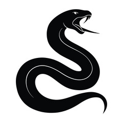 Fototapeta premium black snake illustration