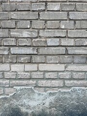 a simple wall with bricks