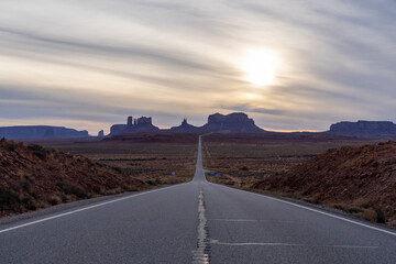 The Loneliest Road in America Seen in Film Monument Valley Arizona American Southwest Navajo Nation Forest Gump Point