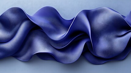 Obraz premium Abstract Blue Fabric Waves Design Background