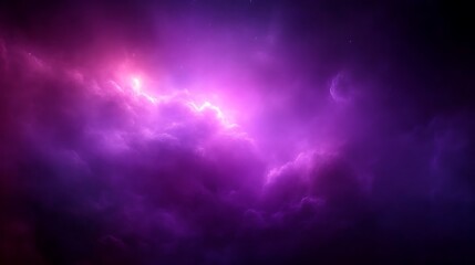Obraz premium Purple Nebula Cosmic Cloudscape Stellar Glow