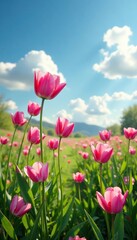 Blumenwiese mit einem wundersch?nen Alpakafloh, alpaka, wolkenfarben, blumen