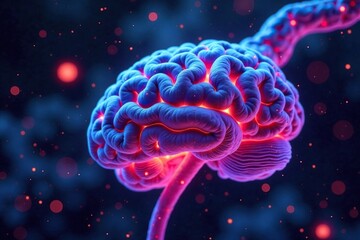 Brain tissue with abnormal tau protein filaments, axonal damage, synaptic degeneration, neuronal loss