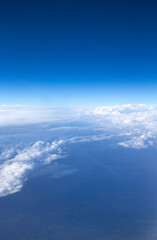 Clouds, a view from airplane window