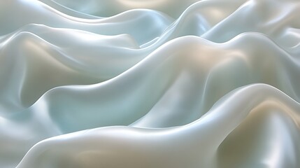 Fototapeta premium Abstract Draped Fabric Soft Light Grey Waves