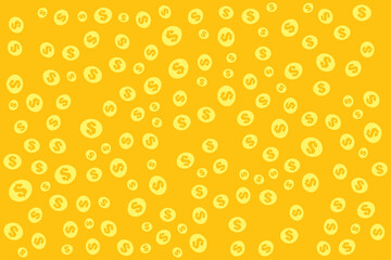 Banknote flow, money, $, coin,  flowing seamless background texture, New Year festival, celebration, gift, present box paper, backdrop