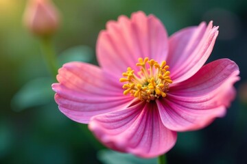 Fototapeta premium Delicate petals unfold in a soft focus macro of pollen flower, seed, closeup, botanical