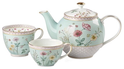 teapot and cups