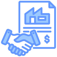 Acquisition Blue Icon