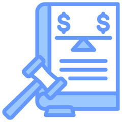 Antitrust Litigation Blue Icon