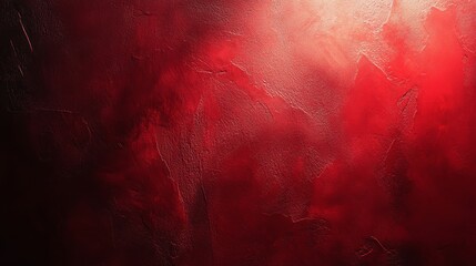 Red Textured Wall with Dramatic Lighting
