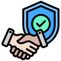 Trust Outline Color Icon