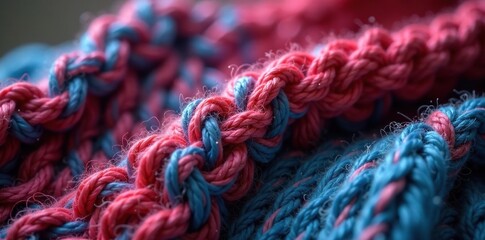 Woolen scarf with a subtle sheen in the light, thread, yarn